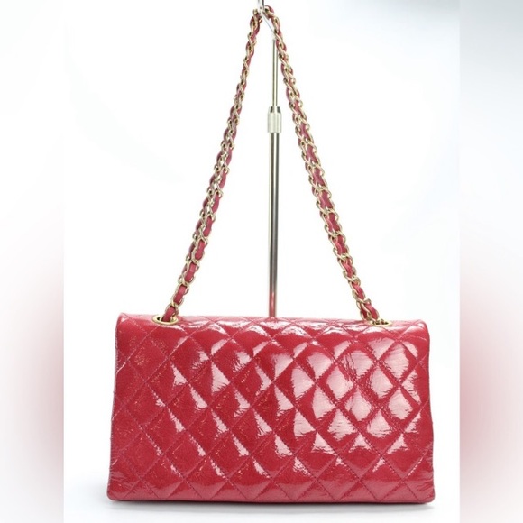๐ CELEBRITY ๐ LIKE NEW CHANEL double chain Striking bag - Picture 6 of 14